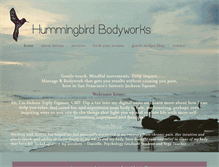 Tablet Screenshot of hummingbirdbodyworks.com